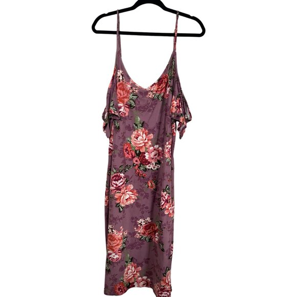 Retro Floral  Dress 2X Black Boho Western Classic Chic Preppy Cottagecore 80s - Picture 7 of 11